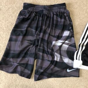 Nike KD and Adidas shorts
